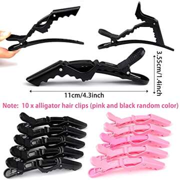 70 PCS Flexible Curling Rods Twist Foam Hair Rods 2 Size Heatless Hair Rollers Include 60 Pcs Foam Rods and 10 Pcs Duckbill Hair Clips Hair Comb for Women Long and Short Hair DIY Curly Hairstyle