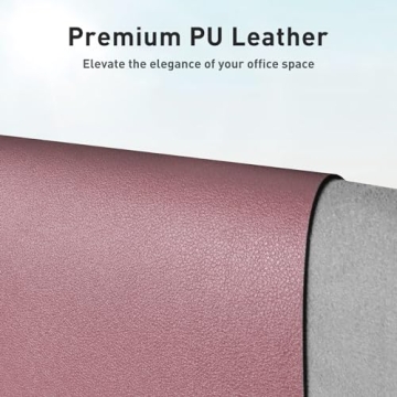 Aothia Leather Desk Pad Protector Non-Slip Waterproof