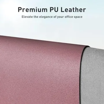Aothia Leather Desk Pad Protector Non-Slip Waterproof