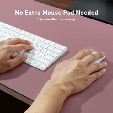 Aothia Leather Desk Pad Protector Non-Slip Waterproof