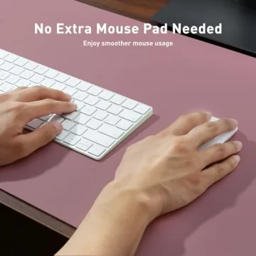 Aothia Leather Desk Pad Protector Non-Slip Waterproof