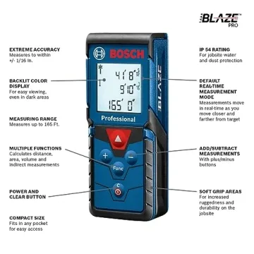 BOSCH GLM165-40 Laser Measure 165ft Precision Tool