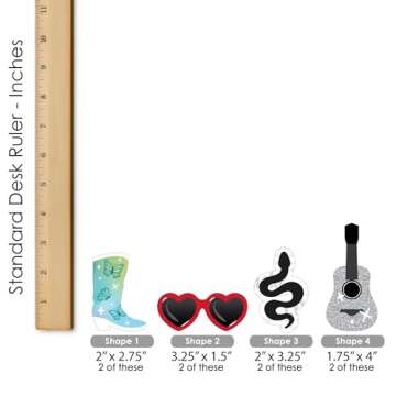 Big Dot of Happiness in My Party Era - DIY Shaped Celebrity Concert Cut-Outs, Themed Event Decorations, Celebration Kit - 24 Pieces