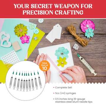 Buy Creative Hobbies Glue Applicator Syringes - Value Pack of 10