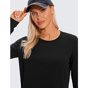 CRZ YOGA Comfortable Pima Cotton Athletic T-Shirt