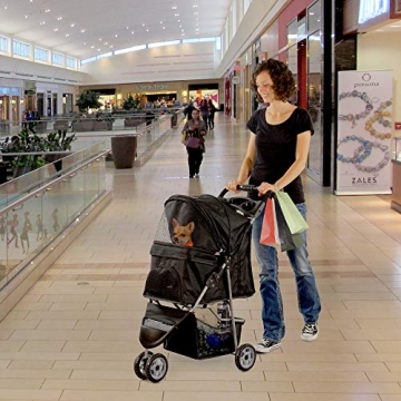 VIVO 3 Wheel Pet Stroller for Cats and Dogs