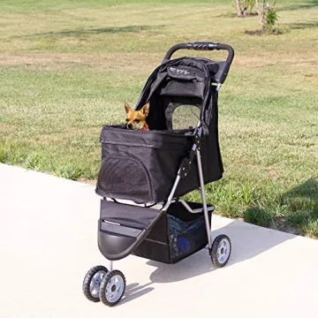 VIVO 3 Wheel Pet Stroller for Cats and Dogs