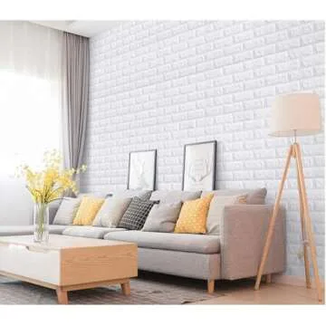 Versatile 3D Brick Wall Stickers - Easy Peel and Stick