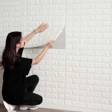 Versatile 3D Brick Wall Stickers - Easy Peel and Stick