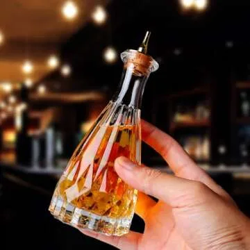 SuproBarware Bitter Bottle - Glass Bitter Bottle with Dash Top, 5oz/150ml, Great for Bartender, Home Bar - KJP15 (5oz/150ml) (Tapered 5oz/150ml)