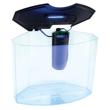 GloFish 5 Gallon Crescent Aquarium Kit with LED Light