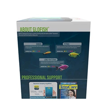 GloFish 5 Gallon Crescent Aquarium Kit with LED Light
