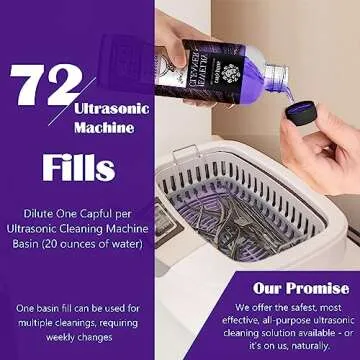 Calyptus Ultrasonic Jewelry Cleaner Solution Concentrate | Professional Power for Use in All Ultrasonic Machines | Plant-Based Eyeglass and Jewelry Cleaner | USA Made, 16 Ounces (Pack of 2)