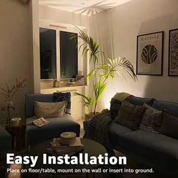 SUNVIE 2 Pack LED Spot Lights Indoor Plant Spotlight Lamp Up Lights for Indoor Plants Accent Lighting 120V Warm White Uplight 5.9 FT Cord with Floor Foot Switch, White (Base and Stake Included)