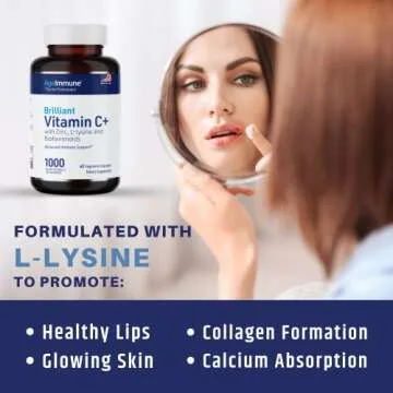 Vitamin C 1000mg with L-Lysine & Zinc for Immunity