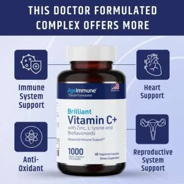 Vitamin C 1000mg with L-Lysine & Zinc for Immunity