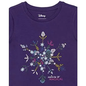 Spotted Zebra Girls' Disney Star Wars Marvel Frozen Princess Short-Sleeve T-Shirts