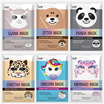 Korean Character Sheet Masks - Fun for Kids & Parties