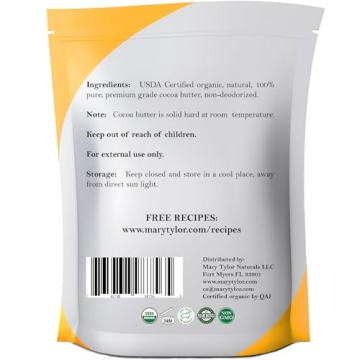 Premium Organic Cocoa Butter 16oz - Pure & Raw for Skin