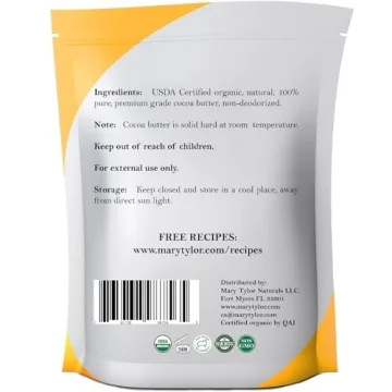 Premium Organic Cocoa Butter 16oz - Pure & Raw for Skin