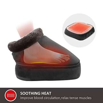 Snailax 3-in-1 Foot Warmer & Vibration Massager