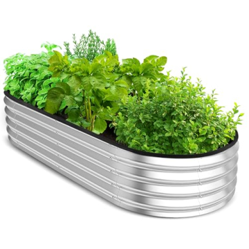 Galvanized Raised Garden Bed Kit - 4x2x1ft