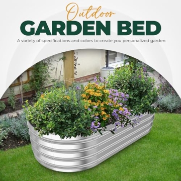 Galvanized Raised Garden Bed Kit - 4x2x1ft
