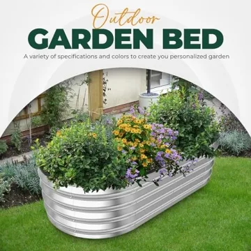 Galvanized Raised Garden Bed Kit - 4x2x1ft