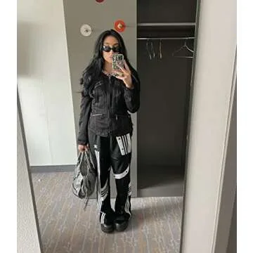 DUPER Black Sunglasses for Women & Men with Gold V Accent