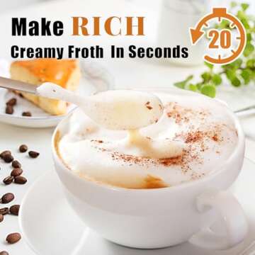 Rechargeable Nahida Silver Milk Frother for Coffee Lovers