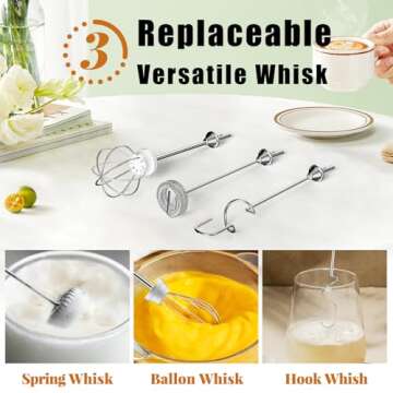 Rechargeable Nahida Silver Milk Frother for Coffee Lovers