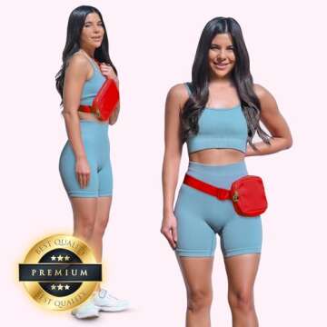 DANCOUR Red Fanny Pack Crossbody Bags For Women - Red Belt Bag For Women Crossbody - Everywhere Belt...