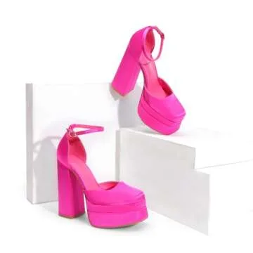DREAM PAIRS Women’s Chunky Block Heels for Parties