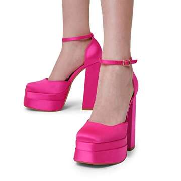 DREAM PAIRS Women’s Chunky Block Heels for Parties