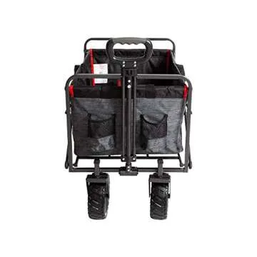 MacSports XL Heavy Duty Collapsible Outdoor Folding Camping Gear Grocery Cart Portable Lightweight U...