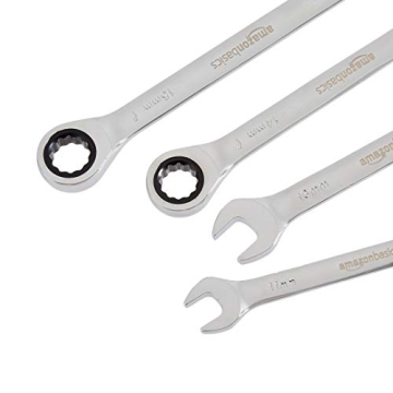Affordable 5-Piece Ratcheting Wrench Set by Amazon Basics