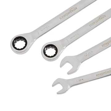 Affordable 5-Piece Ratcheting Wrench Set by Amazon Basics