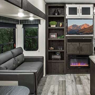 NOVINO RV Blinds Shades for Camper Window,RV Shades Pleated Camper Blinds for Travel Trailer Motor Coach Motorhome Window-14 W x 24" L