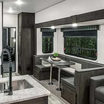 NOVINO RV Blinds Shades for Camper Window,RV Shades Pleated Camper Blinds for Travel Trailer Motor Coach Motorhome Window-14 W x 24" L