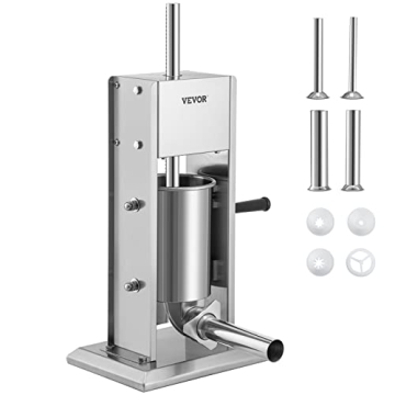 VEVOR Sausage Stuffer Manual 7LB 304 Stainless Steel Filling Machine