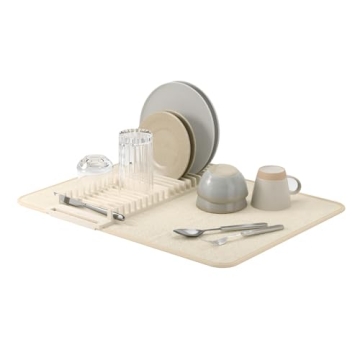 Umbra UDRY Dish Drying Rack & Mat for Stylish Spaces