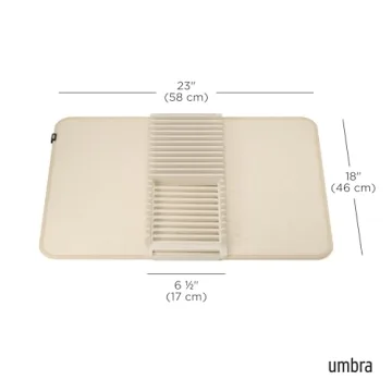 Umbra UDRY Dish Drying Rack & Mat for Stylish Spaces