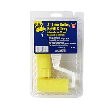 FoamPRO 92 Roller, Refill & Tray Painting Supplies, 3"
