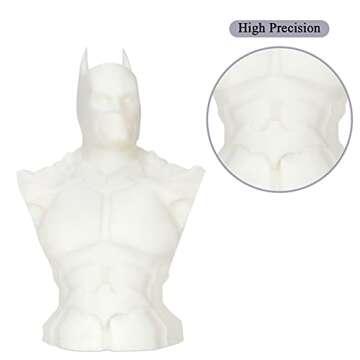 ELEGOO Water Washable 3D Printer Resin, Rapid LCD Resin 405nm UV-Curing Standard Photopolymer Resin for LCD 3D Printing White 1000G