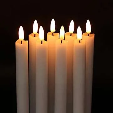 Eldnacele Flameless Taper Candles with Remote Control