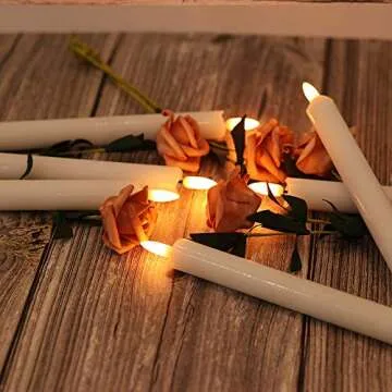 Eldnacele Flameless Taper Candles with Remote Control