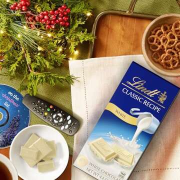 Lindt CLASSIC RECIPE White Chocolate Bar, White Chocolate Candy, 4.4 oz. (12 Pack)
