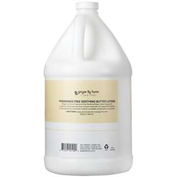 Ginger Lily Farms Club & Fitness Soothing Butter Lotion for Dry Skin, 100% Vegan & Cruelty-Free, Fra...