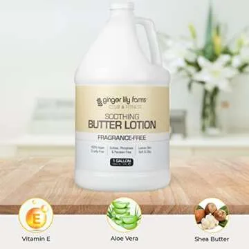Ginger Lily Farms Soothing Butter Lotion, 100% Vegan & Cruelty-Free