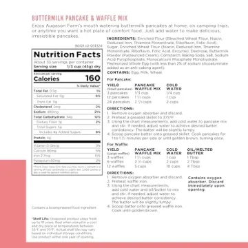 Augason Farms Buttermilk Pancake & Waffle Mix - 33 Servings